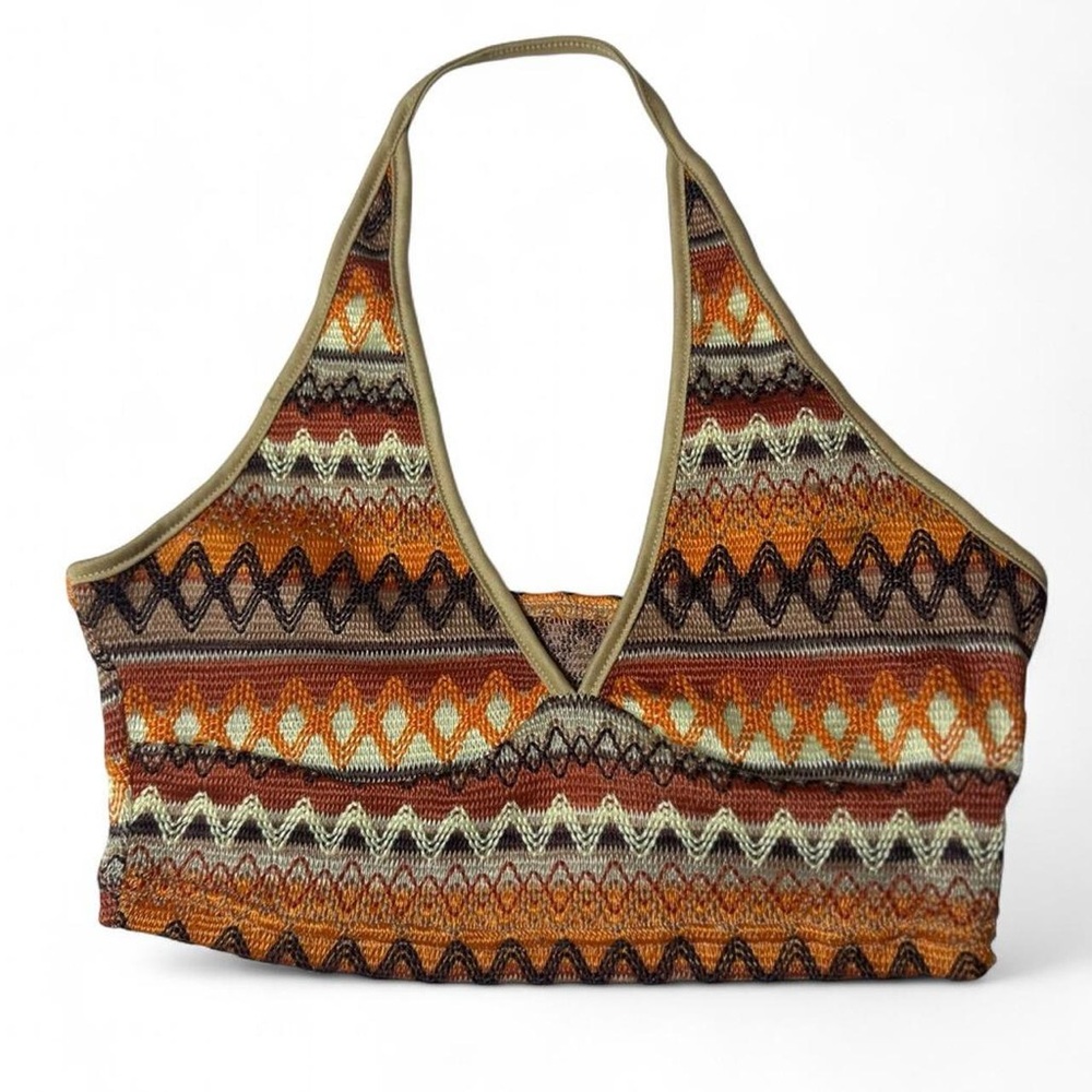 SHEIN Multicolor Knit Halter Top